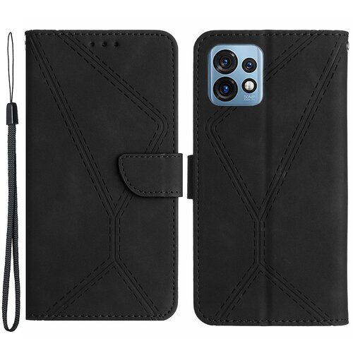 INORCO HT05 za Motorola Edge 40 Pro 5G/Edge+ (2023)/Moto X40 5G telefonska torbica iz PU usnja z natisnjeno linijo denarnice, stojalo, (22036657) Slike