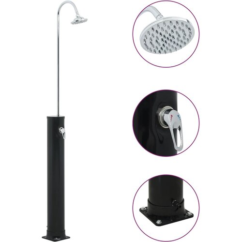  Solarni tu&scaron; crni 214 cm 20 L Cijene