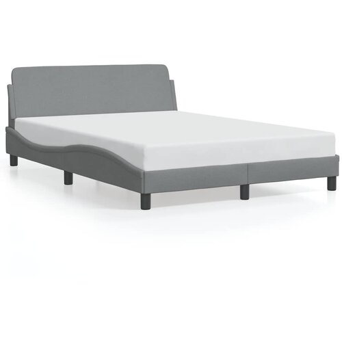  Okvir za krevet Dover svjetlosivi 120 x 200 cm od tkanine Slike