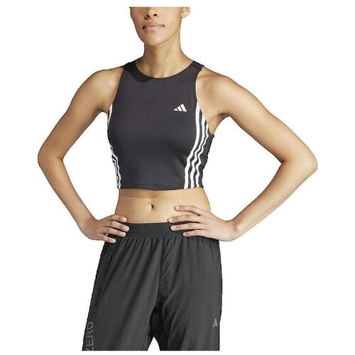 Adidas Majice brez rokavov Débardeur Own the Run 3 Stripes Črna Cene