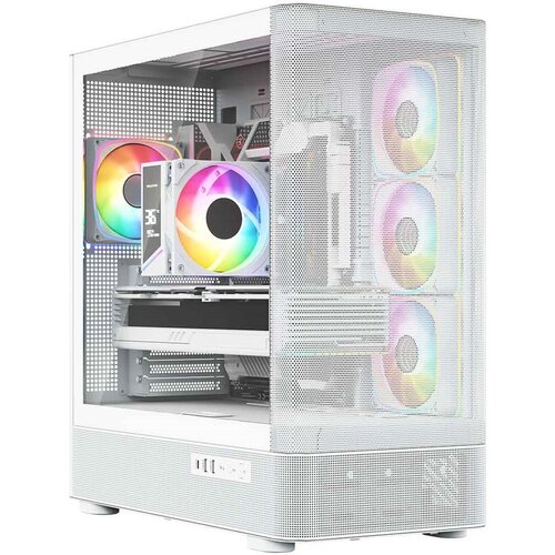 Modecom Volcano Volcano AQ300 ARGB Midi White Slike