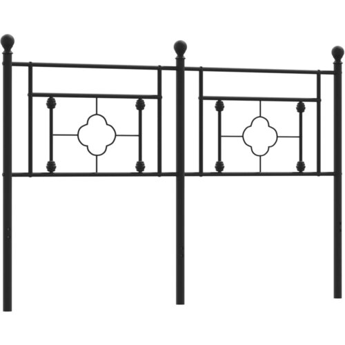 Maison Chic Kovinsko posteljno vzglavje - Vzglavna omarica črno 140 cm, (22078192) Cene