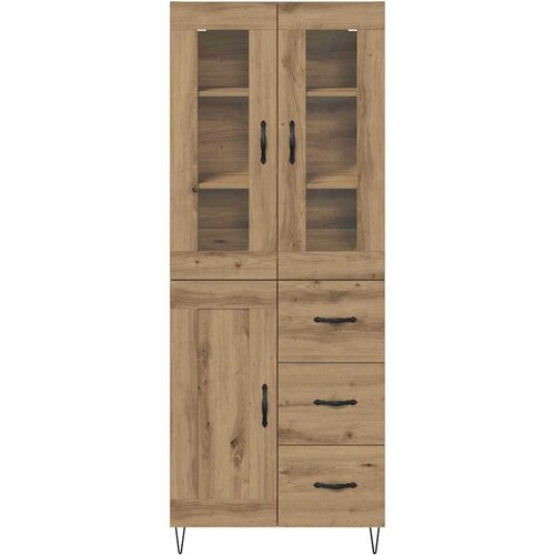  Highboard Umjetnički hrast 69,5 x 34 x 90 cm Konstruirano drvo Slike