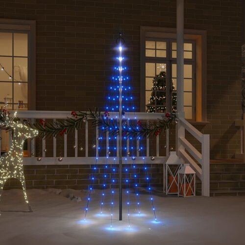  Božićno drvce na stijegu 108 LED žarulja plave 180 cm Slike