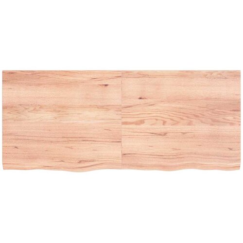  Kupaonska radna ploča svjetlosmeđa 140x60x(2-4) cm masivno drvo Slike