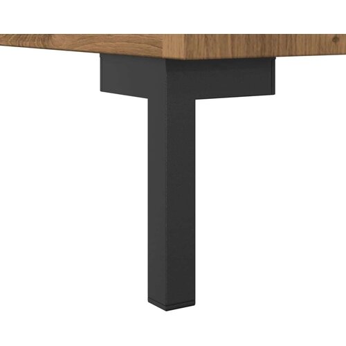 VidaXL Komoda boja hrasta artisana 90 x 34 x 80 cm konstruirano drvo Slike