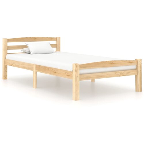VidaXL Okvir za krevet od masivne borovine 100 x 200 cm Slike