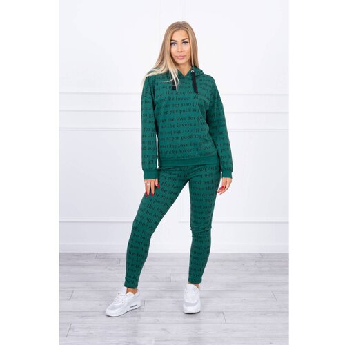 Kesi Set with print green Slike