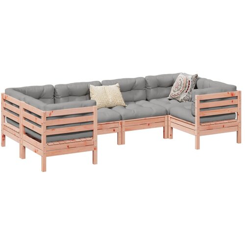  6-dijelni set vrtnih sofa od masivne duglazije s jastucima Cene