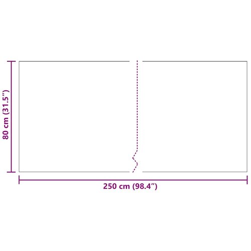  Tepih trkač Antracit 80 x 250 cm tkanina Slike