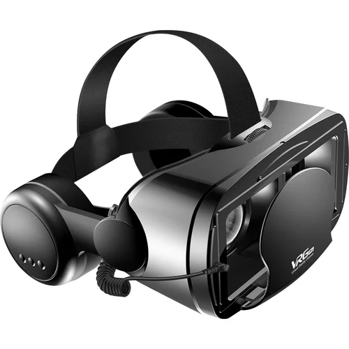 AVIZAR VR slušalke za pametni telefon, 3D navidezna resnicnost z lecami proti modri svetlobi, vgrajen avdio prikljucek 3.5 - crne, (20649869)