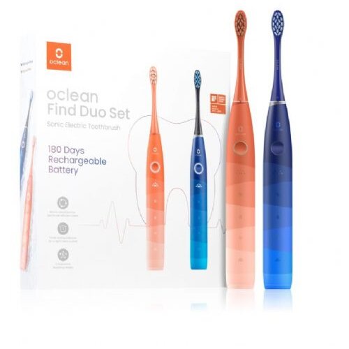 Oclean Set Find Duo rdeč in moder - 6970810552140 Slike
