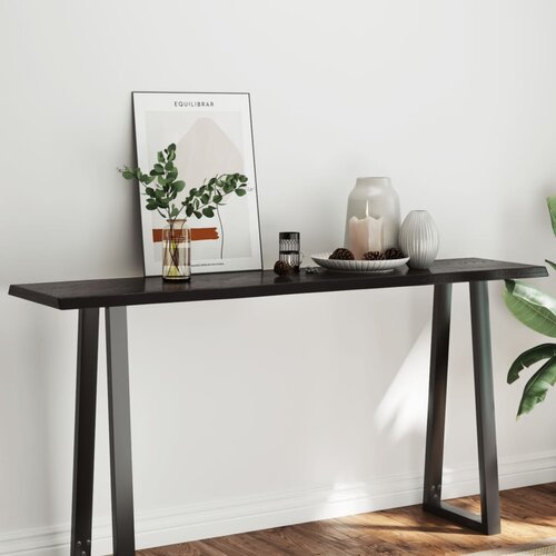 vidaXL Stolna ploča tamnosmeđa 160x40x(2-4) cm obrađena hrastovina Cijene