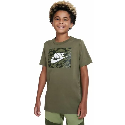Nike NSW TEE CAMO FUTURA Majica za dječake, khaki, veličina