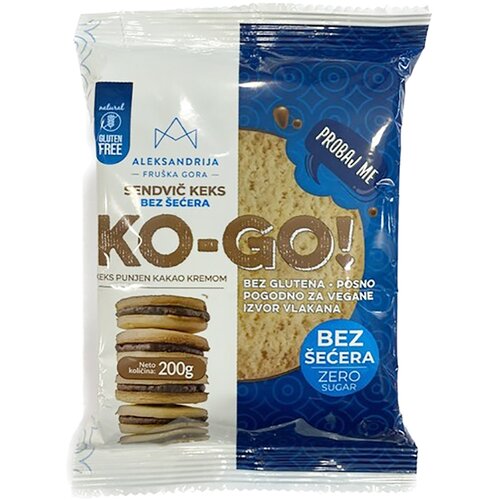 Aleksandrija KO - GO Sendvič keks bez šećera i glutena Aleksandrija Cene