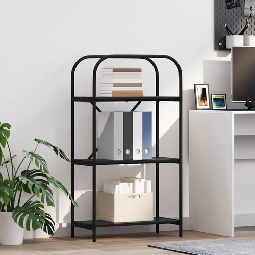 vidaXL Polica Crni hrast 60 x 30 x 109 cm Konstruirano drvo Cijene
