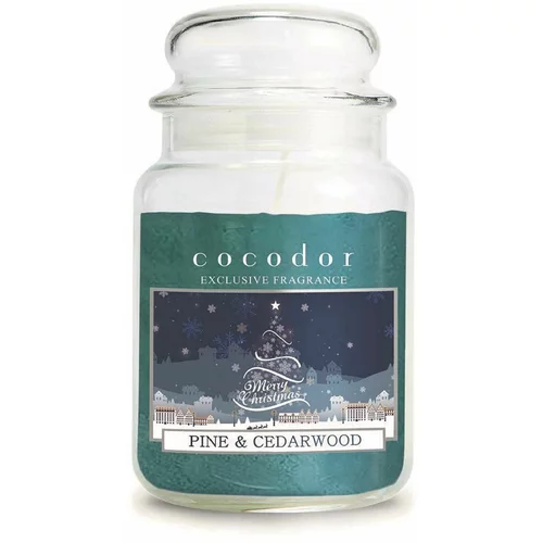 Cocodor Dišeča sveča Christmas Pine & Cedarwood 550 g