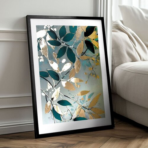  Zidni plakat s extra efektom - nordic flora Slike