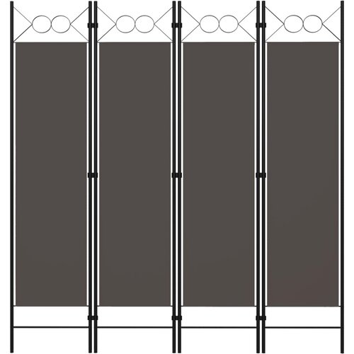 Sobna pregrada s 4 panela antracit 160 x 180 cm Cijene