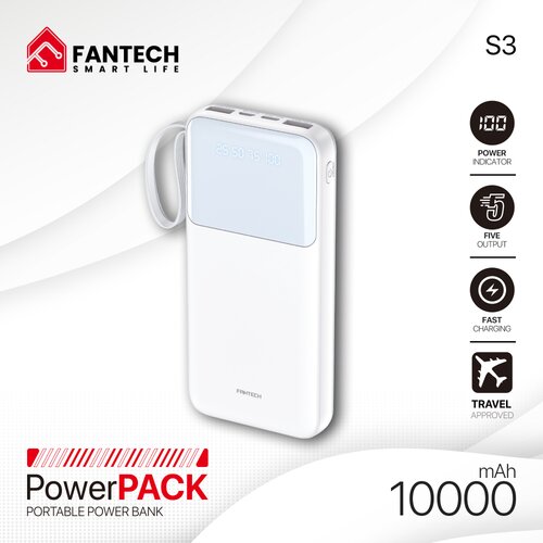 Fantech Power bank Prenosiva baterija S3 10000mAh/ 10W beli Cene