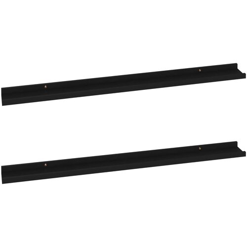 Maison Chic 2 kosi Stenske Police - Viseče police črna 100x9x3 cm, (21793633) Slike