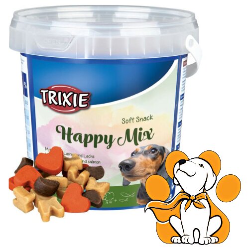 Trixie dog Soft Snack Happy Mix 500g, Sa Piletinom, Jagnjetinom i Lososom Cene