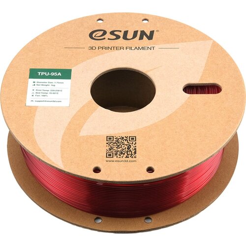ESUN eTPU-95A transparent red Slike