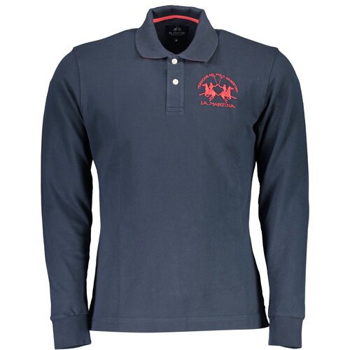 La Martina MEN&amp;amp;#39;S LONG SLEEVED POLO SHIRT BLUE Slike