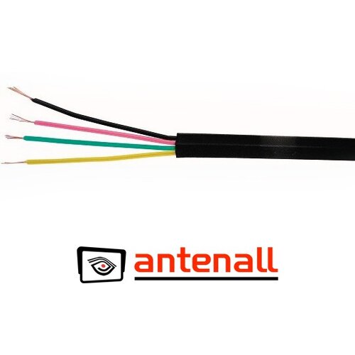 Antenall Kabl telefonski crni Cene