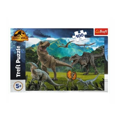 Tref line puzzle 100 pcs dinosaurusi ( T16441 ) Slike