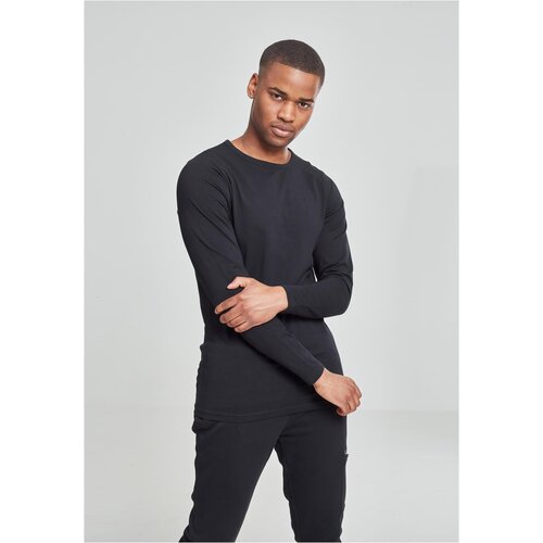 Urban Classics Fitted Stretch L/S T-Shirt Black Slike