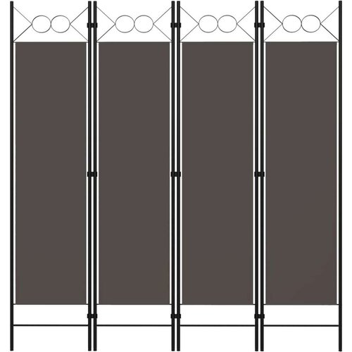 vidaXL Paravan 4-delni antraciten 160x180 cm Cene