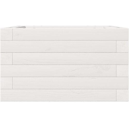  Vrtna sadilica bijela 40 x 40 x 23 cm od masivne borovine Slike
