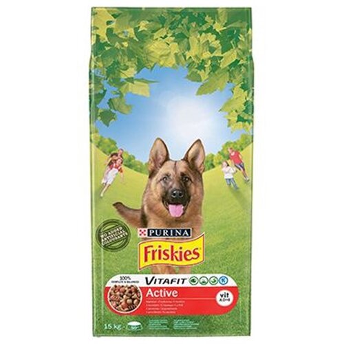 Friskies Suva hrana za pse sa ukusom govedine Dog Active, 15kg Cene
