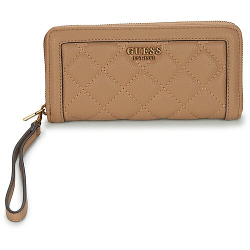 Guess Denarnice ABEY SLG LARGE ZIP AROUND Bež Slike