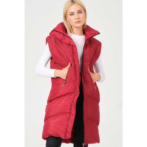 Dewberry Z6743 LADIES VEST-BURGUNDY Slike