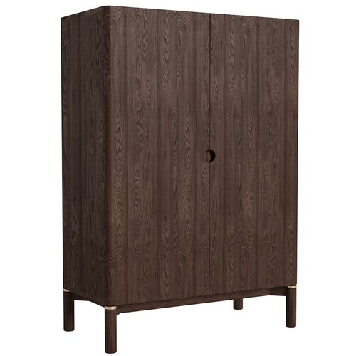 Unique Furniture Tamno smeđi ormarić u dekoru hrasta 90x130 cm Arun – Cijene
