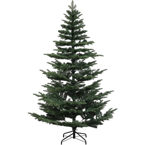  Umjetno božićno drvce s nogom 210 cm PE i PVC Zelena Slike