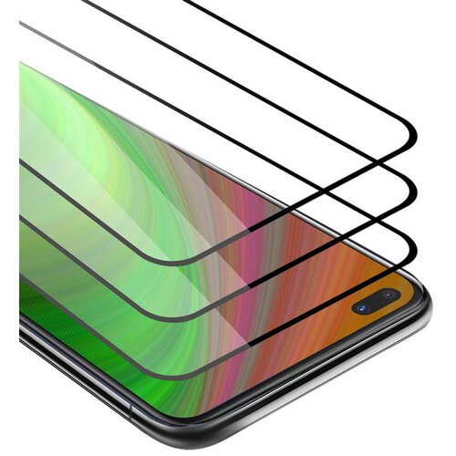 Cadorabo Oppo A92s - Za&scaron;čitna folija v transparentno s čarno - 3-pack Kaljeno steklo za za&scaron;čito zaslona s trdoto 9H in 3D dotikom, (20547976) Cene