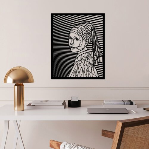 Wallity zidna dekoracija vermeer, 45,5 x 56 cm, crna Cene