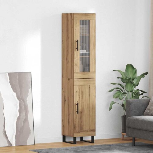 vidaXL Highboard Umjetnički hrast 69,5 x 34 x 180 cm Konstruirano drvo Cijene