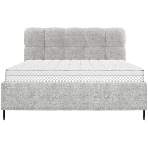 Boxxx OBLAZINJENA POSTELJA 180 cm x 200 cm , tekstil srebrne barve Slike
