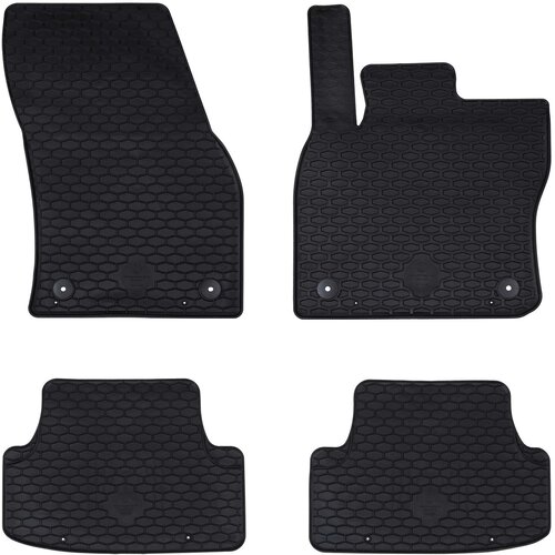  Auto tepih 4 pcs Crna pogodno za sjedalo ATECA 2016- Guma Cene