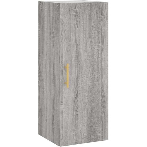 VidaXL Visoka komoda siva sonome 34 5x34x180 cm od konstruiranog drva Slike