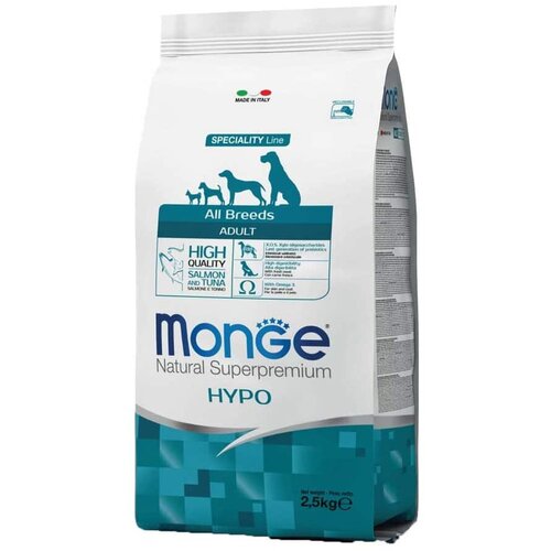 Monge Superpremium Hypoallergenic Losos / Tuna - 2.5 kg Cene