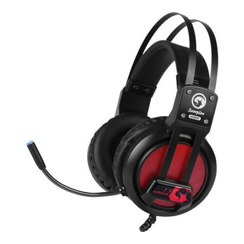 Marvo HG9028 7.1 gaming, crna/crvena slušalice Slike