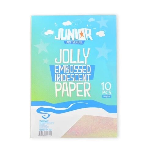 Junior jolly embossed iridescent paper sjajni papir a4 10k - odaberite nijansu bela ( 136148 ) Cene
