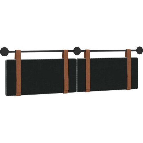  Držeće uzglavlje Zidne Svijetlo siva 190 x 55 x 5 cm Antikni PU - Svjetlosiva 180 cm bez LED Slike