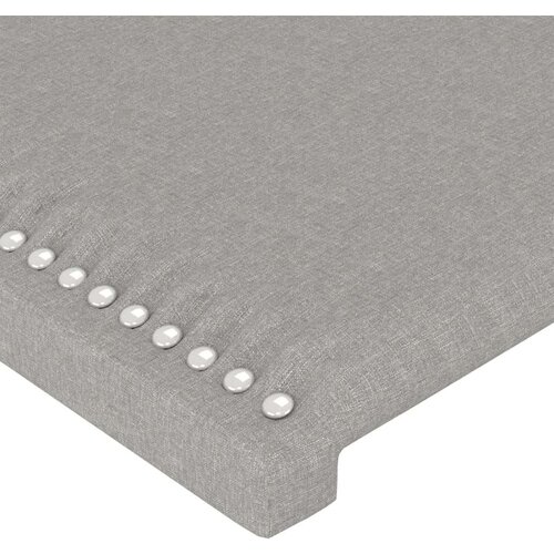  Uzglavlja 2 kom svjetlosiva 100x5x78/88 cm od tkanine Slike