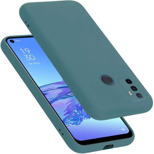 Cadorabo Ohi&scaron;je je združljivo z Oppo A53 in tekoča zelena - Za&scaron;čitni ovitek iz prožnega silikona TPU, (20860267) Cene